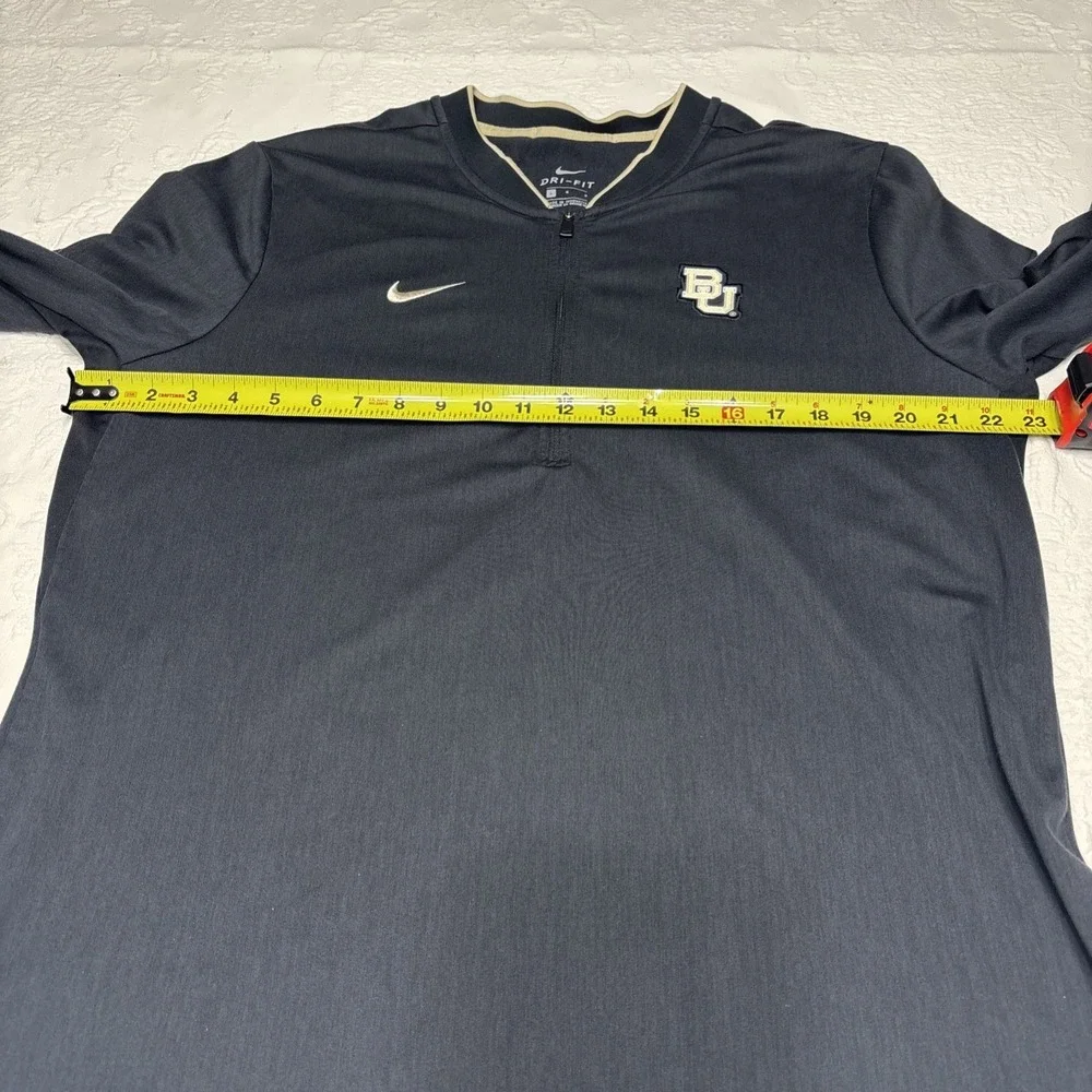 Nike Baylor University Bears Baseball 1/4 Zip Pullover Men's Size L Dri Fit EUC